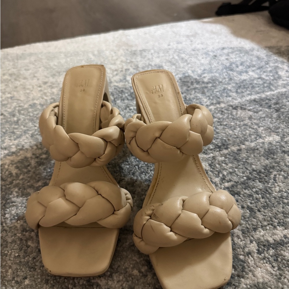 H&M Women's Beige-tan Braided Sandals